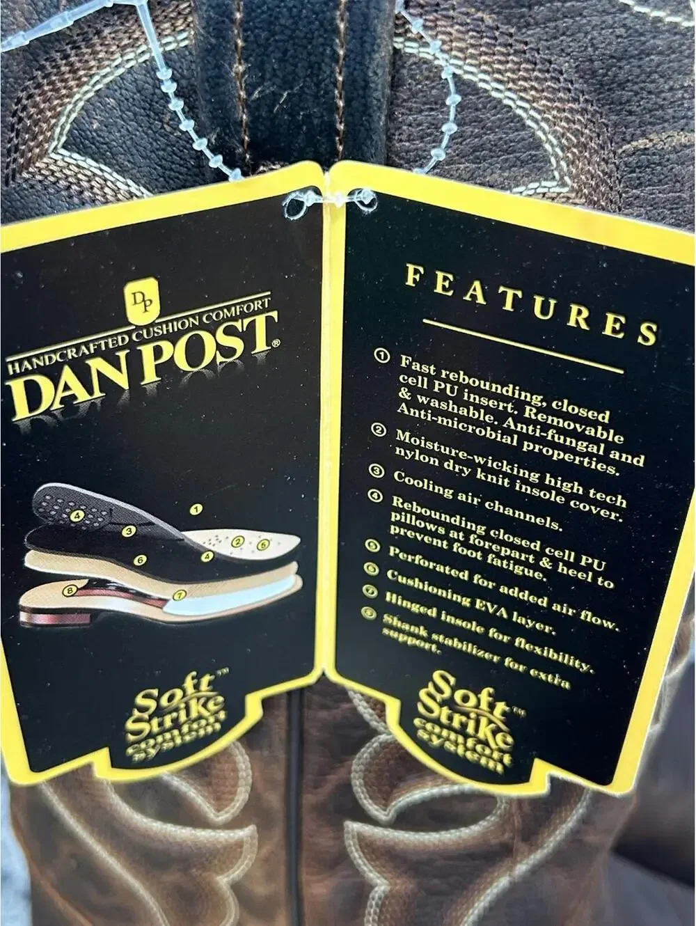 Dan Post Men’s Western Boots – Bay Apache – Round Toe – Size 10D New in Box